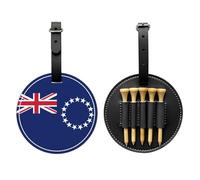 UBBVPKY Bolsa Portátil Novedosa para Guardar Pelotas De Golf con Bandera De Las Islas Cook Accesorio Personalizado para Tu Pelota De Golf Ideal para Marido Novio Padre Y Golfistas