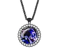 UBBVPKY Collar De Constelación Que Brilla En La Oscuridad Para Mujer Con Colgante De Diamante Del Signo Del Zodiaco Joyería De Astrología Horóscopo Y Constelación Regalo Para Mujeres Y Hombres Tauro