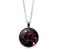 UBBVPKY Collar Luminoso De Constelación Para Hombres Y Mujeres: Colgante Redondo Que Brilla En La Oscuridad Con El Signo Del Zodiaco Joyería De Astrología Horóscopo Y Constelación De Escorpio