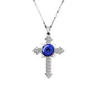 UBBVPKY Collar Vintage Con Colgante De Cruz Luminosa De Las 12 Constelaciones Con Cadena Que Brilla En La Oscuridad Joyería Del Zodiaco Horóscopo Y Astrología Para Mujeres Y Hombres Leo