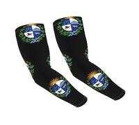 UBBVPKY Funda De Brazo Refrescante Para Hombre Mujer Con Estampado De La Bandera De La Costa Este De Uruguay Protección Solar Uv Mangas Para Tatuajes Para Baloncesto Pesca Golf Ciclismo Deportes