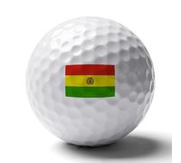 UBBVPKY Pelotas De Golf De Goma Elástica con Estampado De La Bandera De Bolivia Pelotas De Ejercicio con Hoyuelos para Entrenar El Swing De Golf En Casa Interior Y Exterior