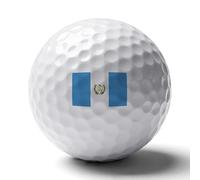 UBBVPKY Pelotas De Golf Personalizadas con La Bandera De La República De Guatemala Reutilizables Y De Doble Cara Accesorios Geniales para Amantes del Golfistas Papás Y Esposos