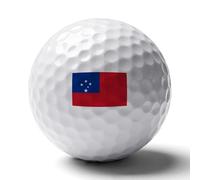 UBBVPKY Pelotas De Golf Personalizadas con La Bandera De Samoa Reutilizables Y De Doble Cara Accesorios Geniales para Amantes del Golfistas Papás Y Esposos