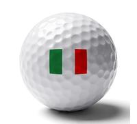 UBBVPKY Pelotas De Golf Personalizadas De Doble Cara con La Bandera De Italia Golfistas Eventos Memorables Amantes del Golfistas Torneos Y Ocasiones Especiales
