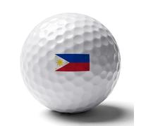UBBVPKY Pelotas De Golf Personalizadas para Hombre con La Bandera De Filipinas Regalos De Golf Únicos Accesorios Geniales para Amantes del Golfistas Papá Y Esposo para Cumpleaños Y Navidad