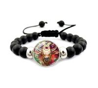 UBBVPKY Pulsera De Cuentas De Las 12 Constelaciones Del Zodiaco - Pulsera De Pareja De 8 Mm Hecha A Mano Con Cuentas Elásticas Para Mujeres Y Hombres, Regalo De Cumpleaños, Tauro