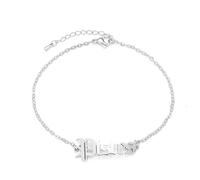 UBBVPKY Pulsera De Eslabones De Las 12 Constelaciones Del Signo Zodiacal Pulsera De Pareja Con Cadena De Moda, Regalo De Joyería De Astrología Y Horóscopo De Cumpleaños Para Hombres Y Mujeres Piscis