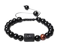 UBBVPKY Pulsera De Los Signos Del Zodíaco, Hecha A Mano, Con Cuentas Elásticas De Piedra Natural De Las Doce Constelaciones, Regalo De Cumpleaños Para Mujeres Y Hombres, Capricornio