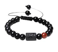 UBBVPKY Pulsera De Los Signos Del Zodíaco, Hecha A Mano, Con Cuentas Elásticas De Piedra Natural De Las Doce Constelaciones, Regalo De Cumpleaños Para Mujeres Y Hombres, Sagitario