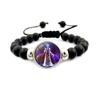 UBBVPKY Pulsera De Los Signos Del Zodíaco, Hecha A Mano, Elástica, Con Cuentas De Las 12 Constelaciones, Ideal Como Regalo Para El Horóscopo, Joyería De Astrología, Unisex, Virgo
