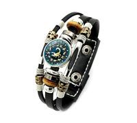 UBBVPKY Pulsera De Los Signos Del Zodíaco Para Mujer, Pulseras Multicapa Tejidas Con Las 12 Constelaciones Que Brillan En La Oscuridad Para Hombre, Joyería De Moda, Regalos Para Pareja, Escorpio