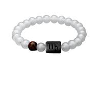 UBBVPKY Pulsera De Piedra Natural Con Constelación Para Hombre Y Mujer Pulsera Elástica De Cuentas Hechas A Mano Con Los Signos Del Zodíaco Regalos De Joyería Para Pareja Virgo