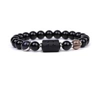 UBBVPKY Pulsera De Piedra Natural Para Hombre Y Mujer Con Constelación Pulsera Elástica De Cuentas Hechas A Mano Con Signos Del Zodíaco, Joyería Astrológica Para Pareja Libra