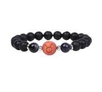 UBBVPKY Pulsera Elástica Personalizada Con Cuentas De Piedra De Constelación Del Signo Del Zodíaco, Con Piedra Volcánica Natural Regalo De Cumpleaños Y Navidad Para Hombres Y Mujeres Tauro