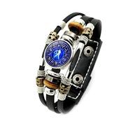 UBBVPKY Pulsera Espiritual De Los Signos Del Zodíaco, Tejida A Mano Multicapa, Pulsera De Horóscopo De Las 12 Constelaciones, Regalos, Joyería De Astrología Del Zodíaco, Pulseras Unisex, Libra