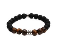 UBBVPKY Pulseras De Cuentas De Ojo De Tigre De 8 Mm Con Los 12 Signos Del Zodiaco - Pulseras Elásticas Vintage De Constelaciones Y Horóscopos, Pulsera De Constelaciones Para Hombres Y Mujeres, Piscis
