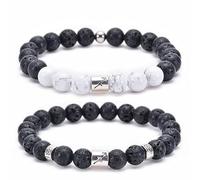 UBBVPKY Pulseras De Las 12 Constelaciones Para Hombres Y Mujeres, Pulsera Elástica De Piedra De Lava Natural Con Horóscopo Y Signo Del Zodiaco, Joyería Astrológica, Regalos Para Parejas, Sagitario