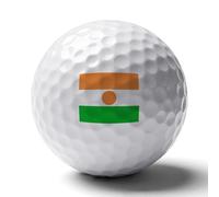 UBBVPKY Regalos De Golf para Hombres Pelotas De Golf Únicas Y Personalizadas con La Bandera De La República De Níger Accesorios Geniales para Amantes del Golfistas para Cumpleaños Y Navidad