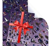 UBBY 5 hojas de papel de regalo Solo Leveling, 51 x 75 cm, papel de estraza duradero, anime, para niños y niñas, almacenamiento de fiestas, decoración festiva (morado)