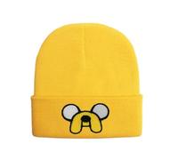UBBY Adventure Time Beanies Hat Simplicidad Gorro de Punto para Unisex Invierno Diario Gorro de Punto Regalos para Niños Niños Niñas, amarillo, M
