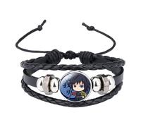 UBBY Demon Slayer - Pulseras para parejas, diseño de anime, joyas de dibujos animados, regalo para cumpleaños, Navidad, cosplay, accesorios de atuendo, Eine Grösse, Cuero sintético, Sin piedras