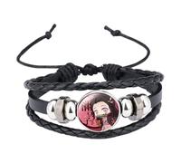 UBBY Demon Slayer - Pulseras para parejas, diseño de anime, joyas de dibujos animados, regalo para cumpleaños, Navidad, cosplay, accesorios de atuendo, Eine Grösse, Cuero sintético, Sin piedras