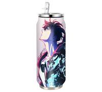 UBBY Solo Leveling Botella de agua de acero inoxidable 500 ml Botella deportiva plegable de acero inoxidable Dorothy Gale con pajita Diseño divertido de dibujos animados para niños y adultos (Sombra)