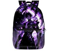UBBY Solo Leveling Mochila escolar infantil impresa en 3D para estudiantes - 41 x 30 x 14 cm (16 pulgadas) Mochila escolar de estilo fresco para adolescentes y niños, rey, Mittelgroße