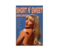 UBCJ Póster decorativo de la portada de álbum de Sabrina Carpenter Short N Sweet para pared, pintura decorativa para dormitorio, 40 x 60 cm, estilo sin marco