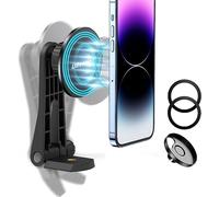 UBeesize Soporte para teléfono móvil, trípode magnético para teléfono móvil, trípode flexible para luces de anillo, trípode compatible con fundas MagSafe y iPhone 14, 13, 12 Pro Max, todos los