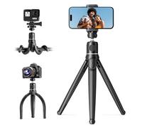 UBeesize Trípode de cámara con Mando a Distancia, Soporte Flexible con Soporte para teléfono y Adaptador de Montaje para cámara de acción para teléfonos celulares iPhone, Samsung, cámaras Canon,