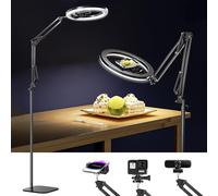 UBeesize Trípode de luz de Anillo de 12 Pulgadas para iPhone con Soporte para teléfono, Anillo de Luces con Soporte y Soportes de cámara para fotografía, transmisión en Vivo, creación de Contenido de