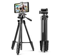 UBeesize Trípode para cámara, 163 cm, portátil, con Mando a Distancia y Soporte para teléfono, trípode de Aluminio para grabación de vídeo, transmisión en Directo, Compatible con teléfono