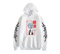 Ubeisy Anime Neon Genesis Evangelion Sudadera con Capucha Anime Japonés Ayanami Rei Cosplay Disfraz Jersey Casual Camisa Suéter con Bolsillo Canguro, Blanco, M