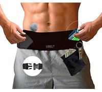 UBELT - Cinturón de cintura con bomba de insulina, bolsa de riñonera, cinturón para correr, correa de viaje, iPhone 8 x 7 Plus, soporte para teléfono para deportes, fitness, correr, caminar, hombres y mujeres, Black/27"-45"
