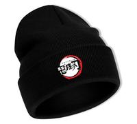 Ubephant Demon Slayer Gorro de Punto, Demon Slayer Gorro Beanie, G-orro de Invierno, G-orro de Punto Otoño e Invierno Regalos para Niños Circunferencia de Cabeza de 15 a 24 Pulgadas
