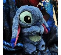 Ubephant Stitch Que Respira, Stitch Peluche, 28cm S-titch Muñeco Stich Que R-espira para Dormir Cartoon Peluche Que R-espira Anime con Música Luces Regalo de Cumpleaños para Niños