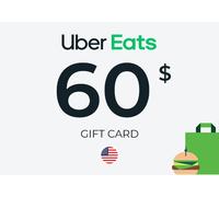 Uber Eats Gift Card 60 USD Key - UNITED STATES