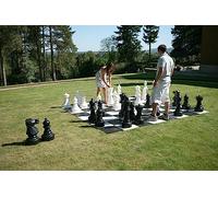 Uber Games Giant Ajedrez Pieces, 60cm King, Plastic, Black and White