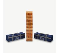 Uber Games - Torre Tambaleante - Madera Dura Barnizada - Tamaño MEGA - Juegos de Jardín Gigantes - SE CONSTRUYE HASTA 6 PIES - Torres Tambaleantes de Madera con resistencia y durabilidad superiores