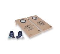 Uber Games - World Cornhole League - Tabla doble 120 x 60 cm - Torneo profesional 4 x 2 pies - 16 bolsas