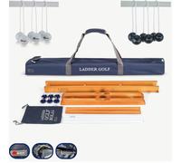 Ubergames Juego de escalera de golf profesional original 2024 - Juego de escalera de alta calidad - con bolas oficiales de golf (blanco y negro) - Incluye bolsa de transporte de lujo - Golf