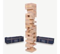 Ubergames Torre móvil gigante de hasta 200 cm XXL Jumbo Hi-Tower en una bolsa - 2,5 m (máximo en el juego). Juego de torre de madera de pino macizo - bloques de lujo adicionales y bolsa (hasta 200 cm)