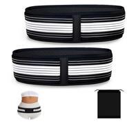 UBERMing 2 Pcs Cinturón de Soporte Sacroilíaco, 140cm Cinturón Ciática Aliviar el Dolor de Espalda y Ciática, Faja Lumbar Sacroiliaca para la Articulación Sacroilíaca Pelvis Cintura y Abdomen, Unisex