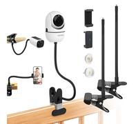 UBERMing 2 Pcs Soporte Flexible para Cámara para HelloBaby HB65/HB6558/HB66/HB248/SM935E/SM650, Soporte Universal para Eufy CAM 2/2C/2Pro/2C Pro/3/3C/E40/Tapo TP-Link C425 con 2 Clips para Teléfono