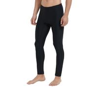 Ubestyle Leggings de natación con protección solar UPF 50+ para hombre, pantalones de natación, pantalones de playa, protección solar, Negro, Large