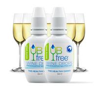 UBfree - Eliminador de sulfitos de vino blanco sin dolores de cabeza y alergias, una alternativa orgánica y discreta a una varita de vino o un filtro de vino, fabricado en Nueva Zelanda (2 paquete)
