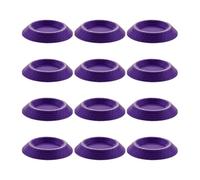 Đubia Roaches Feeding Bowl - 3.4x2.6x0.5cm 12pcs ABS Non Slip Enclosure Tray | Multi Color Isopod Springtail Millipede Feeder Dish | Terrarium Reptile Invertebrate Habitat Dish