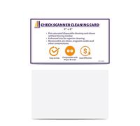 UBICON Tarjeta de limpieza de escáner de comprobación, longitud y ancho mejorados para una limpieza eficaz, compatible con las principales marcas, presaturada (25)